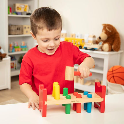 Melissa & Doug Pound-a-Peg | Developmental Toy | Motor Skills | Problem Solving | 2+ | Gift for Boy or Girl