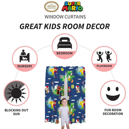 Franco Kids Room Window Curtains Drapes Set, 82 in x 63 in, Paw Patrol