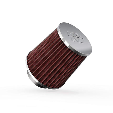 K&N RG-1003RD-L Universal Chrome Filter for Cars and Motorcycles Red