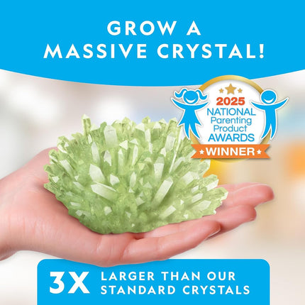 Kit de cultivo de cristales gigantes National Geographic - Crea tu propio cristal gigante que brilla en la oscuridad en unos pocos días con este kit para hacer cristales, kit de ciencia, kit de cultivo de cristales para niños
