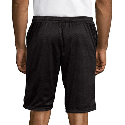 Hanes mensO5142Sport Men's Mesh Pocket Short Short - Black - Large