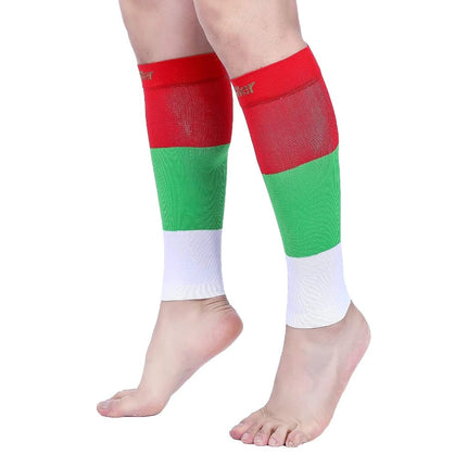 Manchons de compression Doc Miller pour hommes et femmes, chaussettes de compression sans pied pour coureurs, 15-20mmHg gradué, attelles tibiales, varices, soulagement de la douleur et de l'enflure (1 paire)
