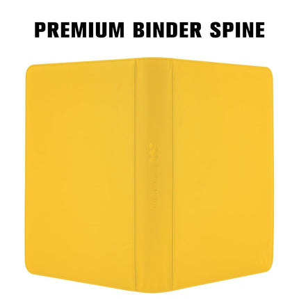 MORABTO Premium 1000+ Pockets Card Binder,16 Pockets Trading Card Binder Ringless Side Loading Trading Card Album Folder for TCG -Yellow