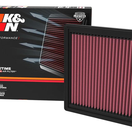 K&N High-Flow Original Lifetime Engine Air Filter: Increase Power: Premium, Washable: Compatible with 2021-2025 Lexus/Toyota: LX600, Land Cruiser, 33-3178