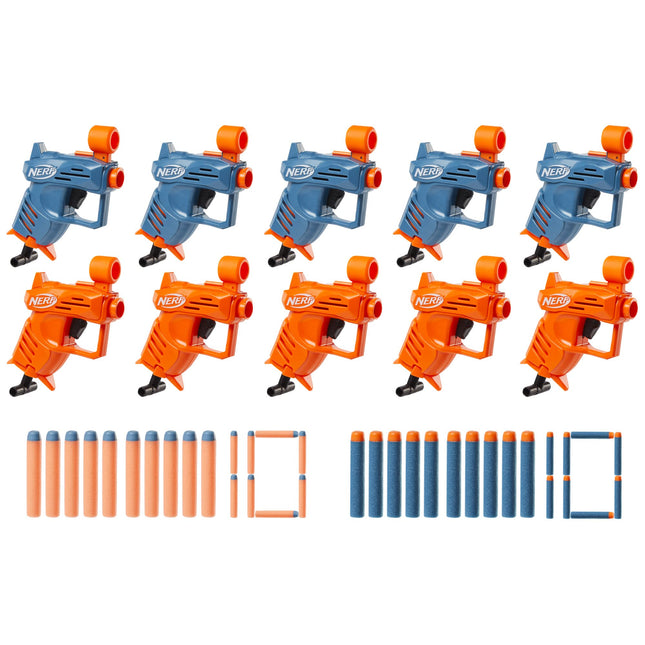 NERF Elite Ace SD-1 Party Pack, 10 Blasters, 20 Da