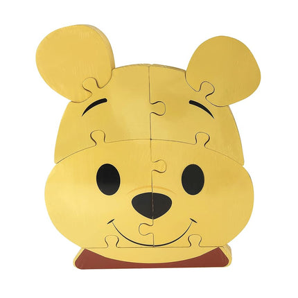Disney Wooden Toys 2-Pack Character Head Puzzle, Winnie the Pooh and Simba, Amazon Exclusive, by Just Play