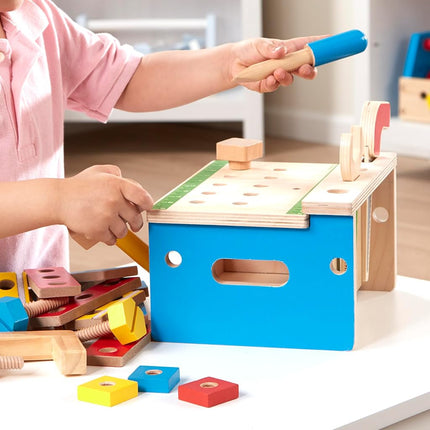 Melissa & Doug Hammer and Saw Tool Bench | Pretend Play | Play Set | 3+ | Boy or Girl