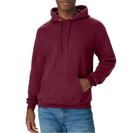 Hanes Men's P170 Hoody, Maroon, XL UK