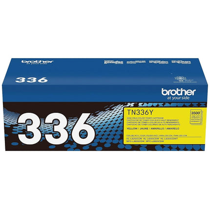Brother TN-336Y laser toner & cartridge - laser toner & cartridges (Toner, Yellow, Laser, Brother, HL-L8250CDN, HL-L8350CDW, HL-L8350CDWT, MFC-L8600CDW, MFC-L8850CDW, ISO/IEC 19798)