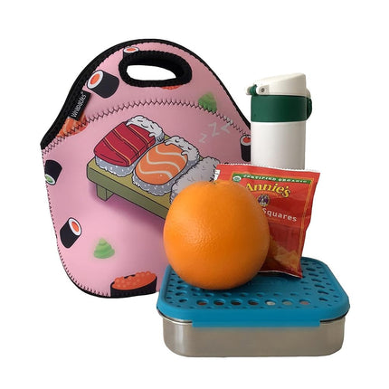 Wrapables A70832c Insulated Neoprene Reusable Lunch Bags, One Size, Rainbow Owls