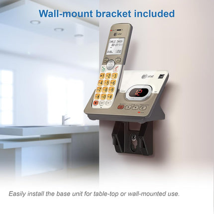 AT&T EL52113 Téléphone DECT 6.0 avec répondeur et identification de l'appelant/appel en attente, 1 combiné sans fil