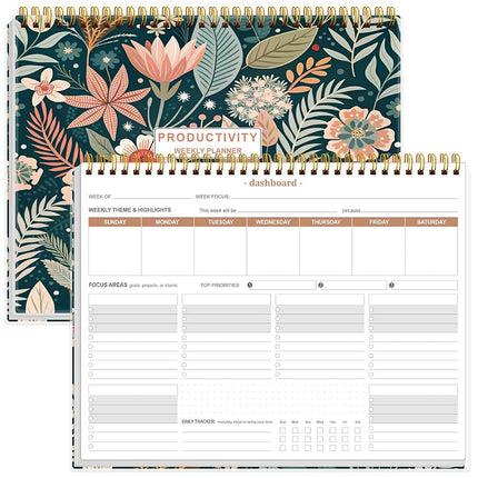 Weekly Productivity Planner - 8.5" x 11" Dashboard