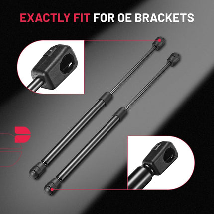 BDFHYK C16-19568 16 inch 40Lbs/(178N）Gas Strut Shock Lift Support for are Leer Camper Shell Topper Rear Window, Truck Bed Cover, Cabinet lid Door, Trap Door, Outdoor Bench, shed Window, Set of 2