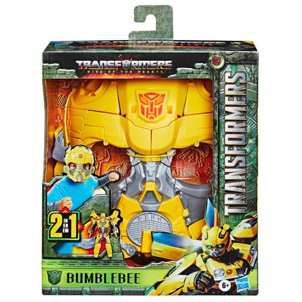 Transformers Toys Rise of the Beasts Film Bumblebee 2-in-1 Converting Mask for Ages 6 and Up, 22.5 cm