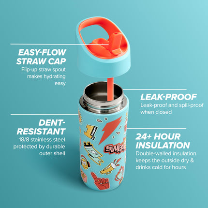 Gatorade Premium Kids Bottle, Sticker Pink, 12oz
