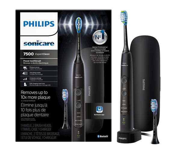Philips Sonicare Expertclean 7500 Black, Rechargea