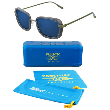 Gunnar x Fallout - Blue Light Glasses - Vault 33 - Gunmetal/Olive - Sun