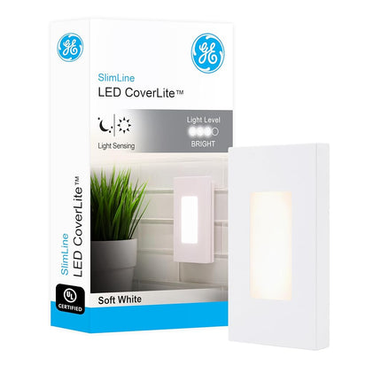 GE 10215 Slimline Coverlite Night Light, White