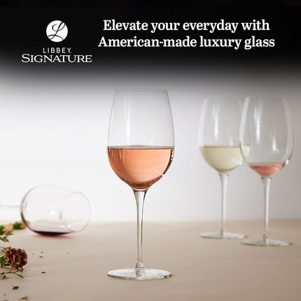 Libbey Signature Kentfield Estate All-Purpose Wine Glasses, 16-Ounce, Set of 4
