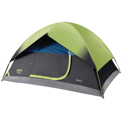 Tienda Coleman Sundome Dark Room, 4/6 personas, bloquea el 90 % de la luz solar, resistente a la intemperie con doble techo y fácil instalación en minutos