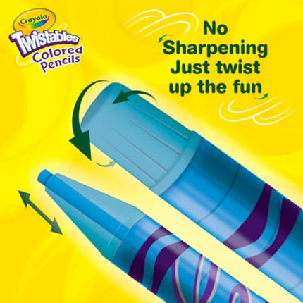 AODE forCrayola 50ct Twistables Colored Pencils