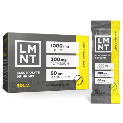 LMNT Zero Sugar Electrolytes - Lemonade Salt | Dri
