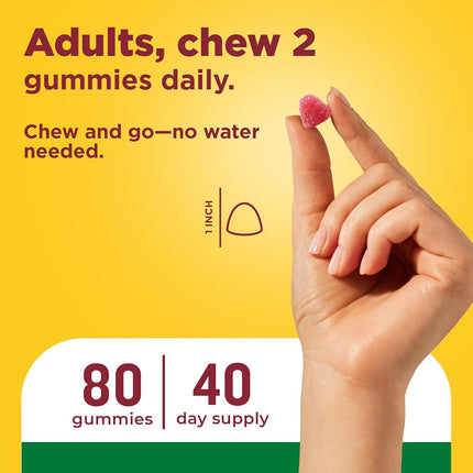 Nature Made Multivitamin + Omega-3 Gummies, 80 Count for Daily Nutritional Support† (Packaging May Vary)