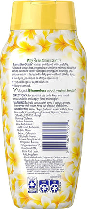 Vagisil Scentsitive Scents Daily Intimate Feminine Vaginal Wash, White Jasmine Scent, 12 Fl Oz (Pack of 3)