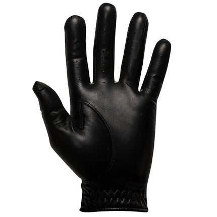 Footjoy Men's StaSof Golf Glove, Black, Cadet X-Large, Worn on Left Hand