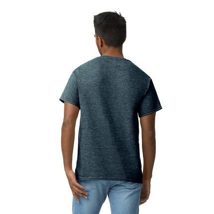 Gildan Men's Ultra Cotton T-Shirt, Style G2000, Multipack, Heather Navy (3-Pack), M (Pack of 3)