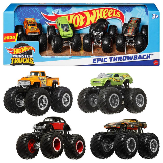 Hot Wheels TOTAL Hw Mt 1:64 4-Pack Ast
