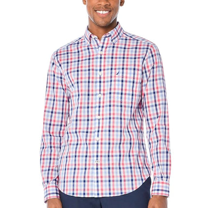 Nautica Men's Wrinkle Resistant Long Sleeve Button