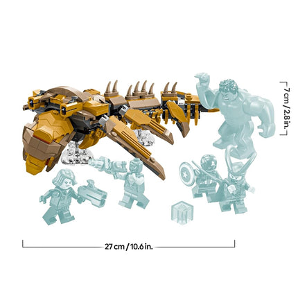 LEGO Marvel The Avengers vs. The Leviathan, Buildable Kids’ Toy, Hulk Figure plus Captain America, Loki, Black Widow and Chitauri Minifigures, for Boys and Girls Aged 7 and Over 76290