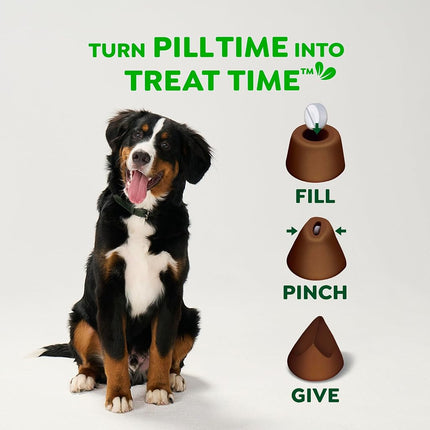 Greenies Pill Pockets for Dogs Small Size, Soft Dog Treats, Hickory Smoke Flavor, 3.2 oz. Pouch (30 Treats)