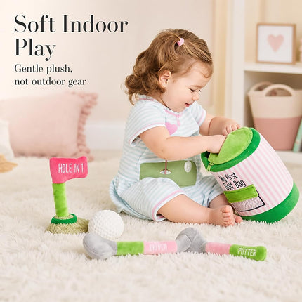 Pink Golf Plush Set