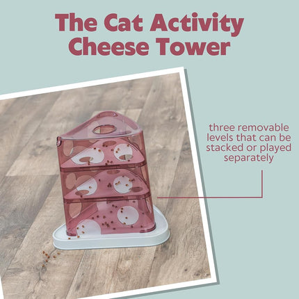 Trixie Cheese Tower Interactive Cat Toy, Enrichment Toys for Indoor Cats