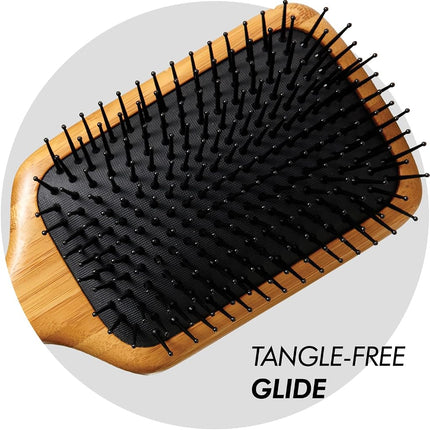 Sam Villa Signature Series Bamboo Paddle Brush, 4.4 Ounce