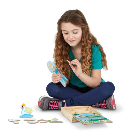 Melissa & Doug MELARQT Melissa and Doug Set de juego magnético para vestir bailarinas/hadas