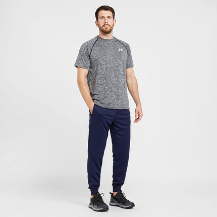 Pantalones deportivos Armourfleece para hombre de Under Armour, (410) Azul marino medianoche / / Negro, XXL Largo