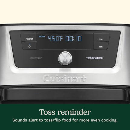 Cuisinart Air Fryer Oven � 9-Qt Basket Stainless Steel Air Fryer � Dishwasher-Safe Parts with 6 Presets � Roast, Bake, Broil, Air Fry, Dehydrate, and Keep Warm � Quick & Easy Meals � AIRX-221