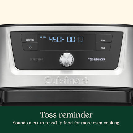 Cuisinart Air Fryer Oven � 9-Qt Basket Stainless Steel Air Fryer � Dishwasher-Safe Parts with 6 Presets � Roast, Bake, Broil, Air Fry, Dehydrate, and Keep Warm � Quick & Easy Meals � AIRX-221