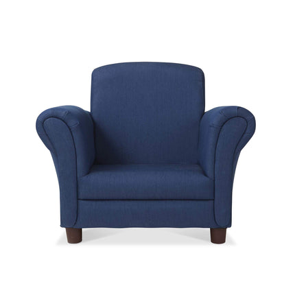 Sillón infantil de tela vaquera de Melissa & Doug (muebles infantiles, 58.4 cm de largo x 44.5 cm de ancho x 46.5 cm de alto) Muebles para niños, silla de lectura para niños, sillas para niños pequeños, sillón infantil grande