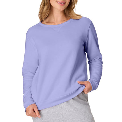 Hanes Crewneck, EcoSmart Fleece Pullover with V-No