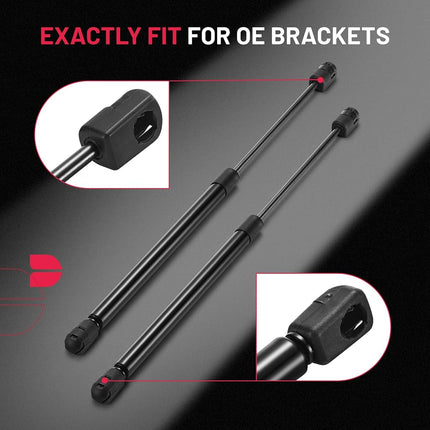 BDFHYK C16-08941 16in/28Lbs (125N) Gas Shock Strut for eer are SnugTop Camper Shell Truck Topper Rear Window, Truck Pickup Cab Canopy Door, Set of 2
