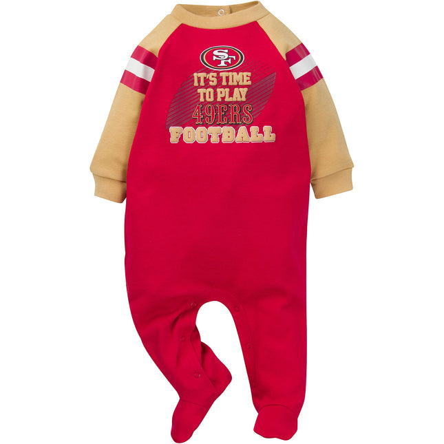 Gerber Unisex Baby NFL Footed Sleep and Play, Team