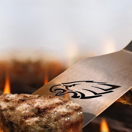 YouTheFan NFL Philadelphia Eagles Juego de 3 piezas para barbacoa de la serie Spirit de acero inoxidable, 22" x 9"