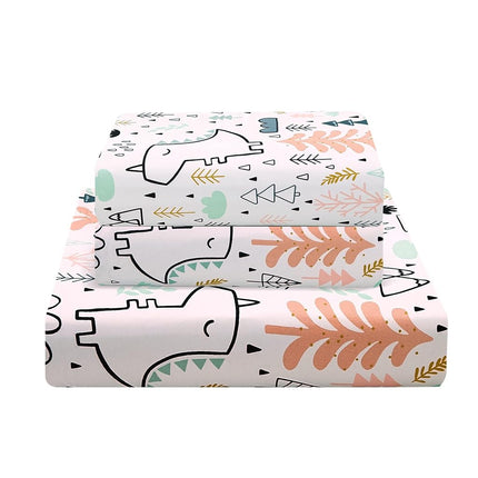 JSD Cute Unicorn Kids Twin Sheet Set 3 Piece