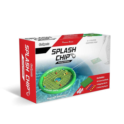 GoSports Splash Chip Jeu de golf flottant – Comprend une cible de chipping, 16 balles de golf en mousse, 1 tapis de chipping et des cordes d'attache