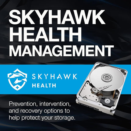 Seagate Skyhawk AI, 8TB, Video Internal Hard Drive, 3.5", SATA, 6Gb/s, 256MB Cache, for DVR/NVR Security Camera System, 3 year Rescue Services, FFP (ST8000VEZ01)