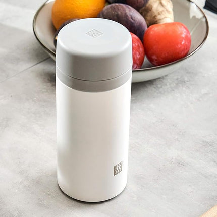 ZWILLING Thermo Tea & Fruit Infuser, 14.2 oz, Silver-White